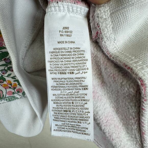 Boden Floral Patchwork Raglan Sweatshirt Cottagecore Size L - Picture 7 of 8
